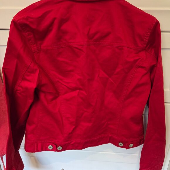 Vintage GAP Red Denim Jean Jacket - Picture 4 of 4